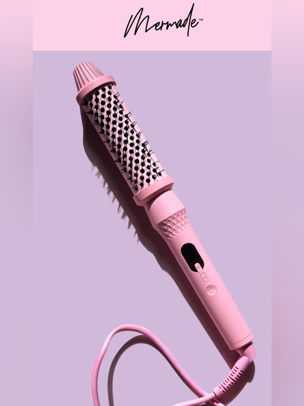 NWOB Mermade Hair Infrared Thermal Brush Heated Round Brush Hair Styling Tool